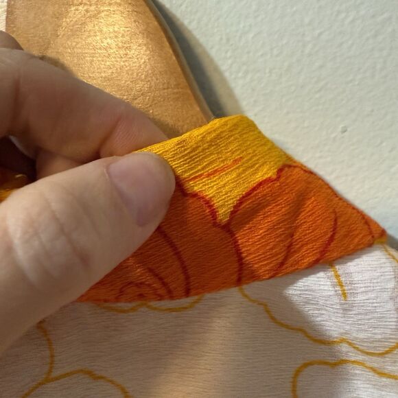 Vtg RARE Ui-Maikai Hawaiian Shirt Medium BARKCLOTH Cotton RN#26300 Floral Stain - Picture 10 of 12